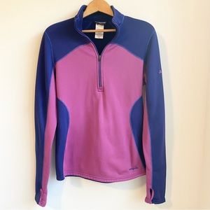 Patagonia polartec pullover purple pink size M